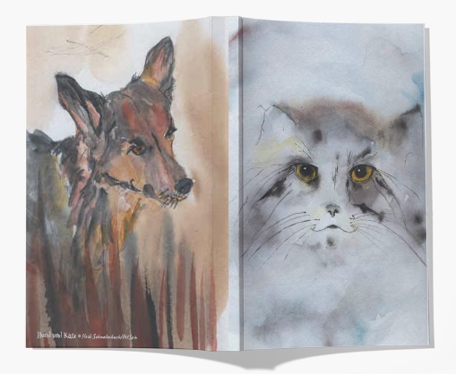 Notizbuch Hund und Katze